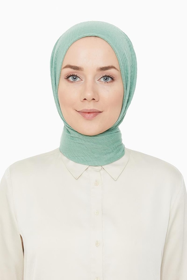 LevidorLevidor Mint Yeşili Bürümcük Şal