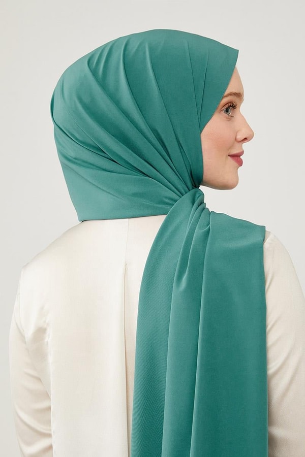 LevidorLevidor Mint Yeşili Düz Desen Elegance Şal