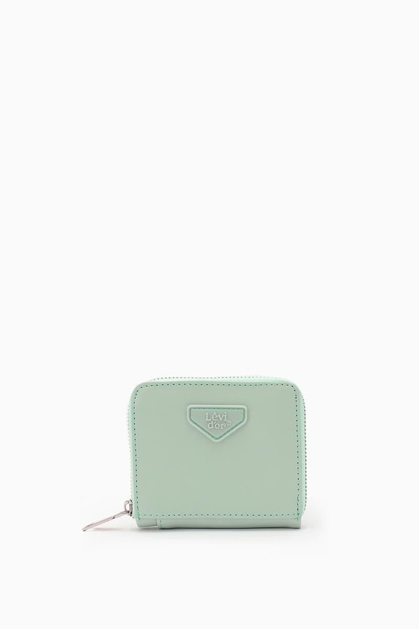LevidorLevidor Mint Yeşili Fermuarlı Mini Cüzdan