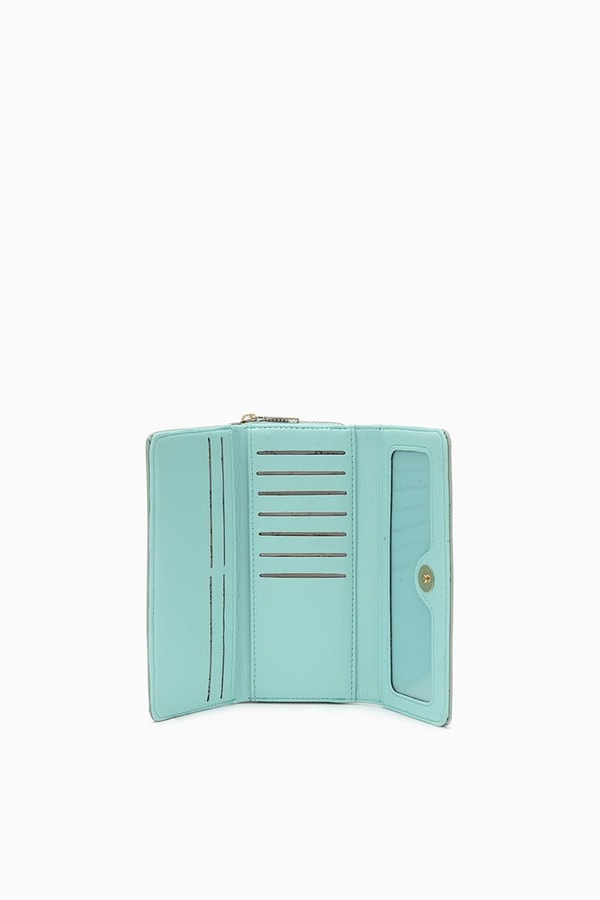 LevidorLevidor Mint Yeşili Fermuarlı Spor Cüzdan