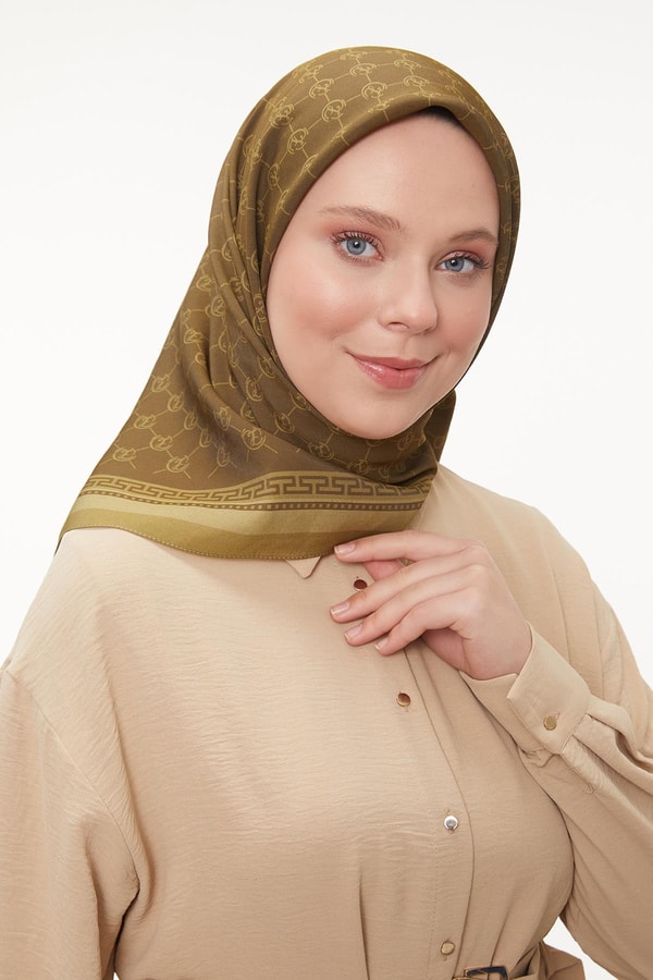 LevidorLevidor Mint Yeşili L Desen Aura Eşarp