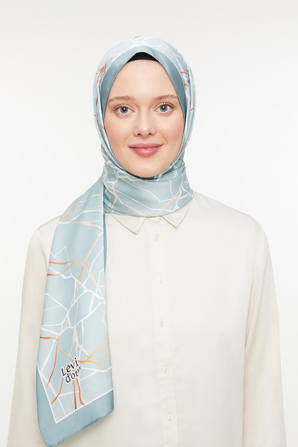 LevidorLevidor Mint Yeşili Twill Şal