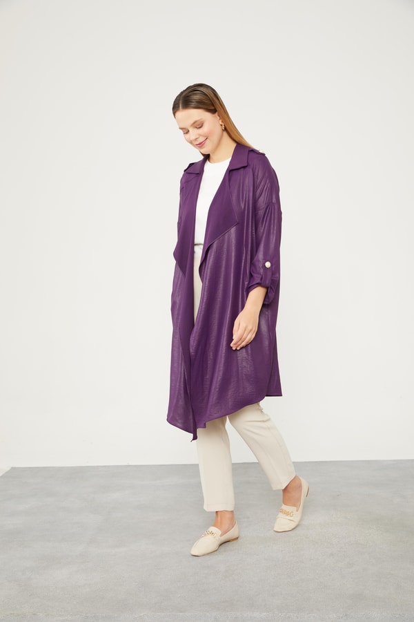 LevidorLevidor Mürdüm Apolet Detaylı Kısa Kap