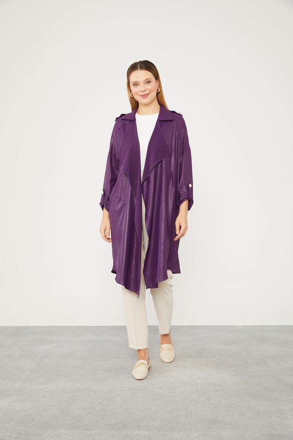 LevidorLevidor Mürdüm Apolet Detaylı Kısa Kap