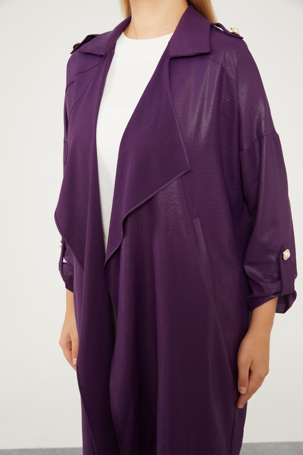 LevidorLevidor Mürdüm Apolet Detaylı Kısa Kap