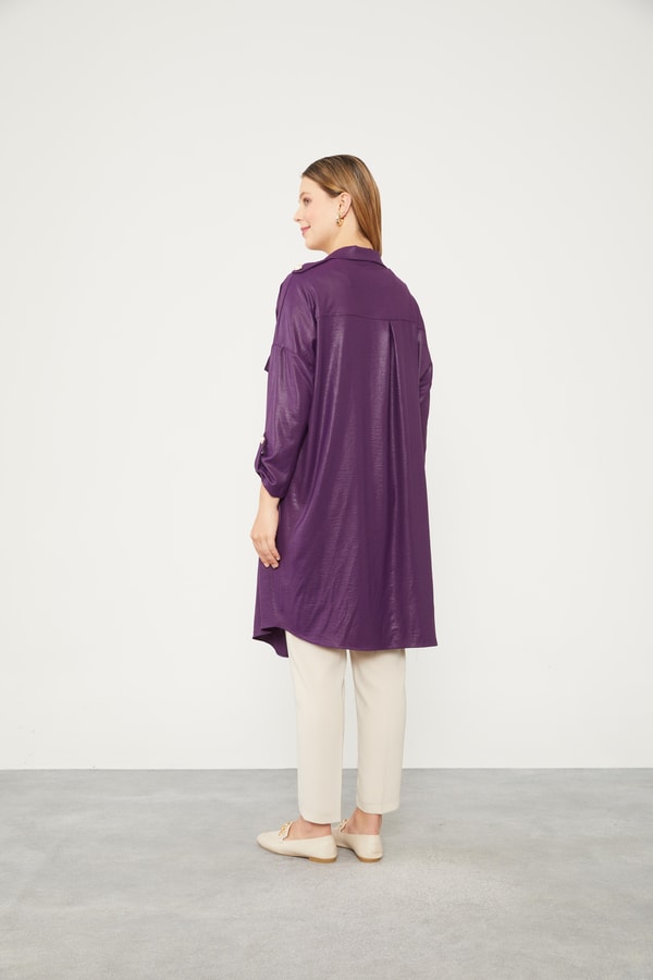 LevidorLevidor Mürdüm Apolet Detaylı Kısa Kap