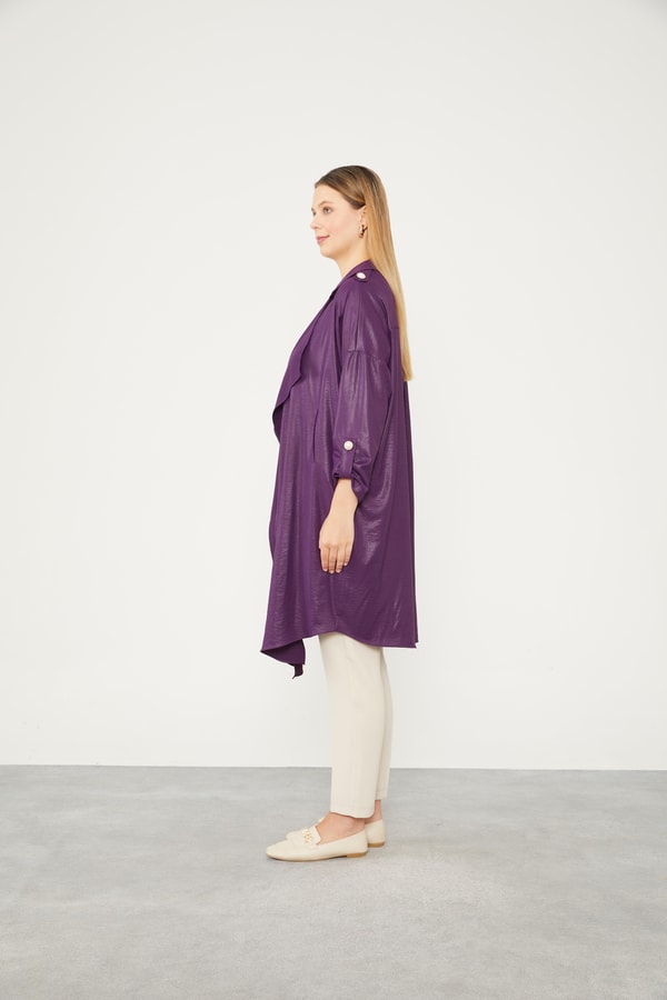 LevidorLevidor Mürdüm Apolet Detaylı Kısa Kap