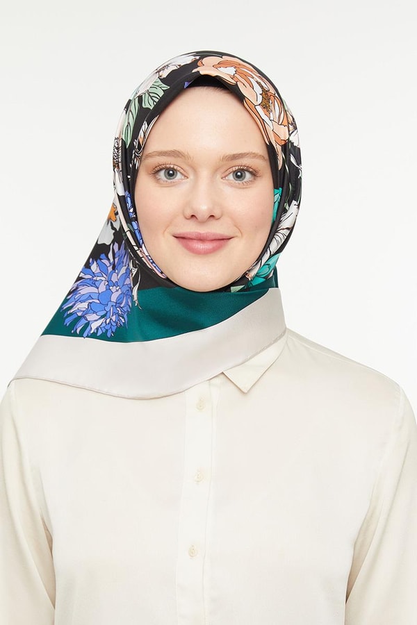 LevidorLevidor Nefti Twill Saf İpek Eşarp