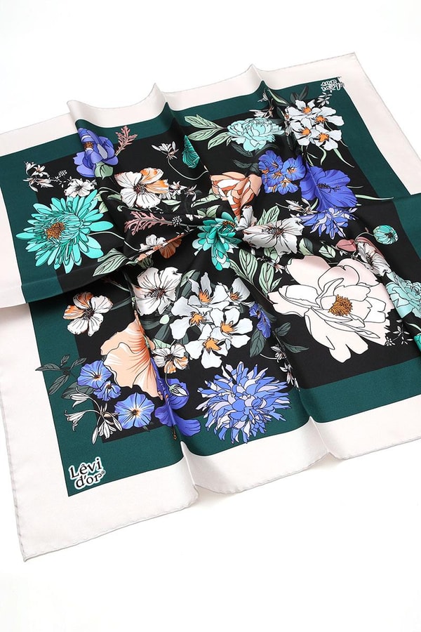 LevidorLevidor Nefti Twill Saf İpek Eşarp