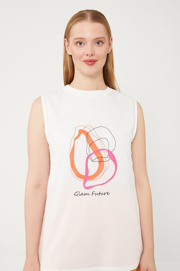 LevidorLevidor Oranj Baskılı İçlikli Geniş Paça Pantolonlu Ceket Takım