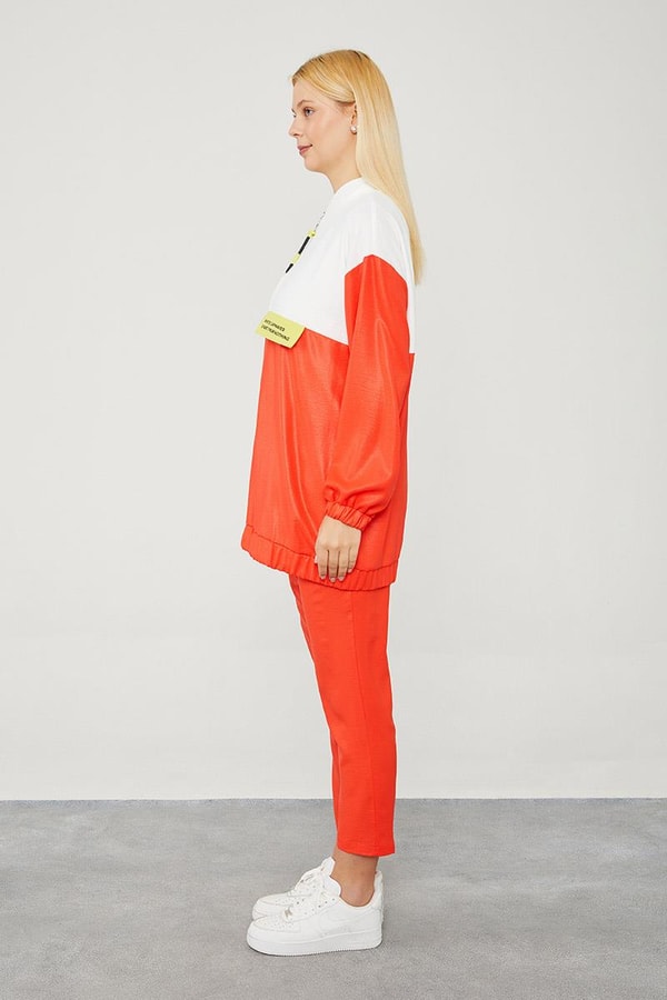 LevidorLevidor Oranj Bisiklet Yaka Ribanalı Spor Takım