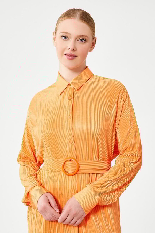 LevidorLevidor Oranj Poly Plise Gömlek Takım