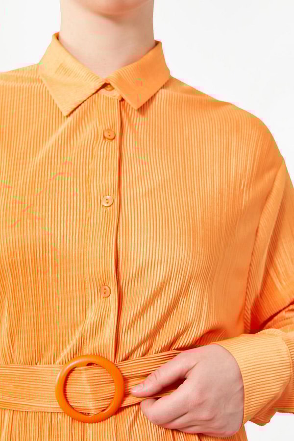 LevidorLevidor Oranj Poly Plise Gömlek Takım