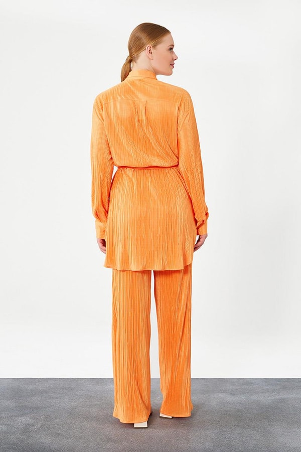 LevidorLevidor Oranj Poly Plise Gömlek Takım