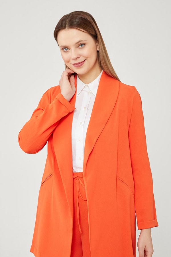 LevidorLevidor Oranj Şal Yaka Ceket Takım