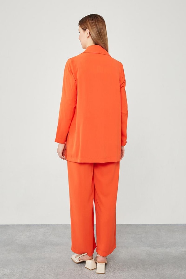 LevidorLevidor Oranj Şal Yaka Ceket Takım