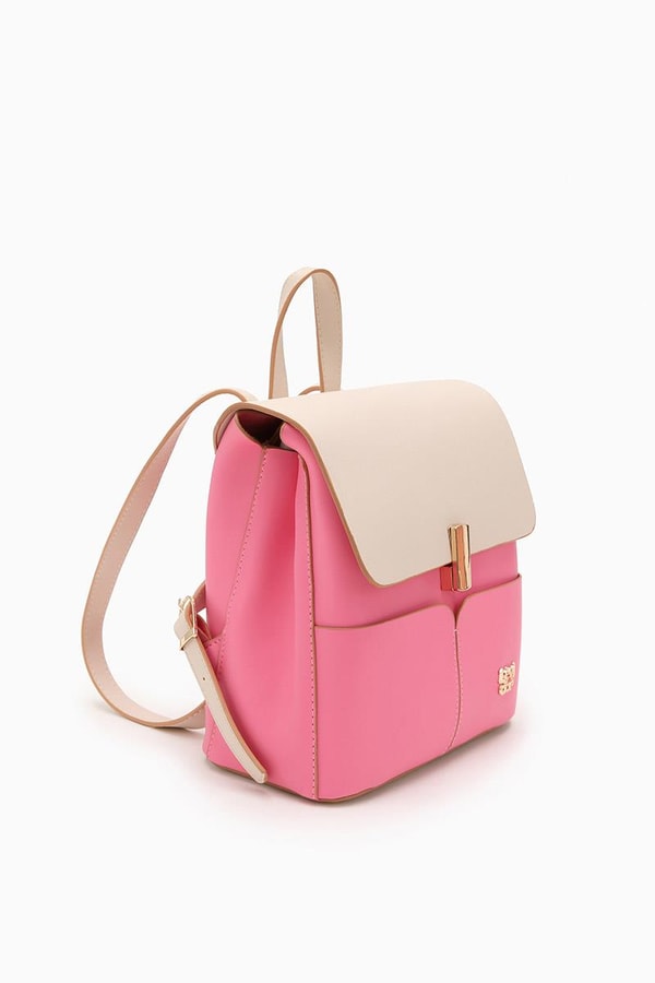 LevidorLevidor Pembe Çift Renkli Sırt Çantası