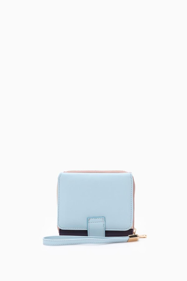 LevidorLevidor Pembe Çok Renkli Çıtçıtlı Kartlık Bölmeli Mini Cüzdan