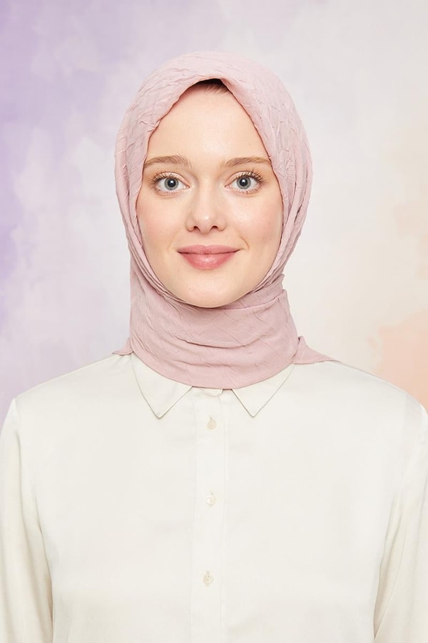 LevidorLevidor Pembe Kraş Şifon Eşarp