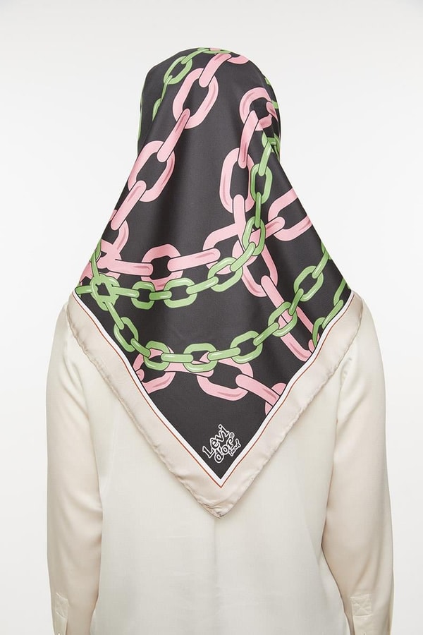 LevidorLevidor Pembe Trend Twill Eşarp