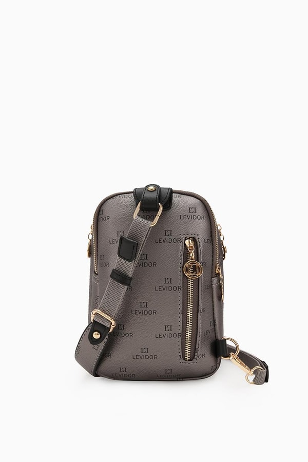 LevidorLevidor Platin Empirme Baskılı Bady Bag Çanta