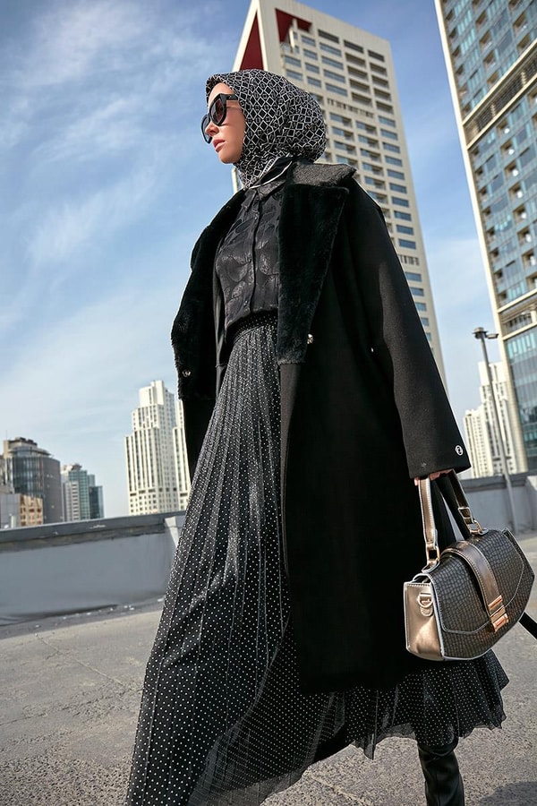 LevidorLevidor Platin Yılan Deri Desenli El Çantası