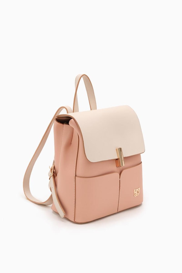 LevidorLevidor Pudra Çift Renkli Sırt Çantası