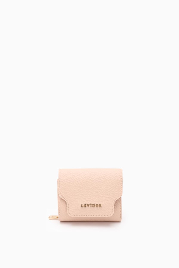 LevidorLevidor Pudra Çıtçıtlı Kartlık Bölmeli Cüzdan