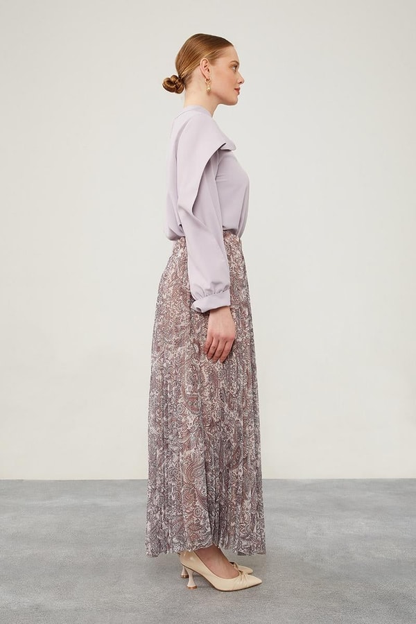 LevidorLevidor Pudra Etnik Desen Şifon Etek