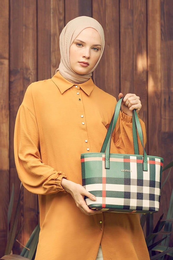 LevidorLevidor Safran Cebi Broşlu Tunik