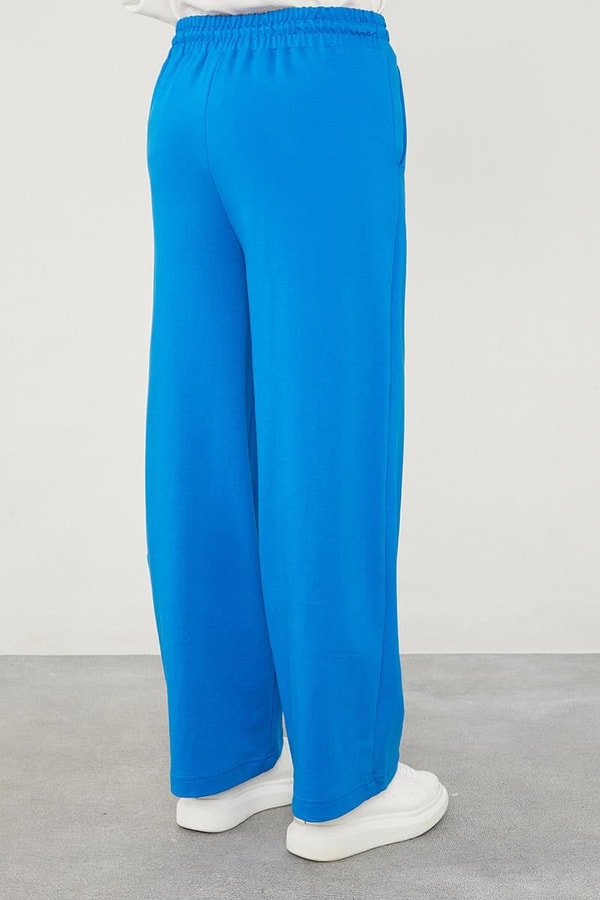 LevidorLevidor Saks Beli Lastikli Kuşgözü Detaylı Pantolon