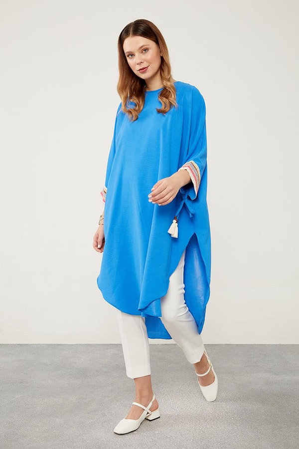 LevidorLevidor Saks Dantel Detaylı Tunik