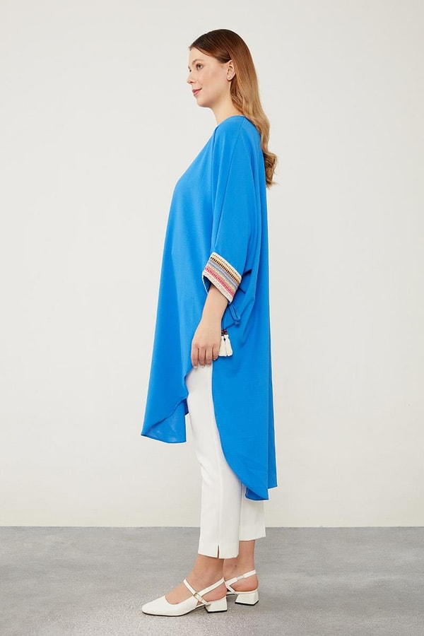 LevidorLevidor Saks Dantel Detaylı Tunik