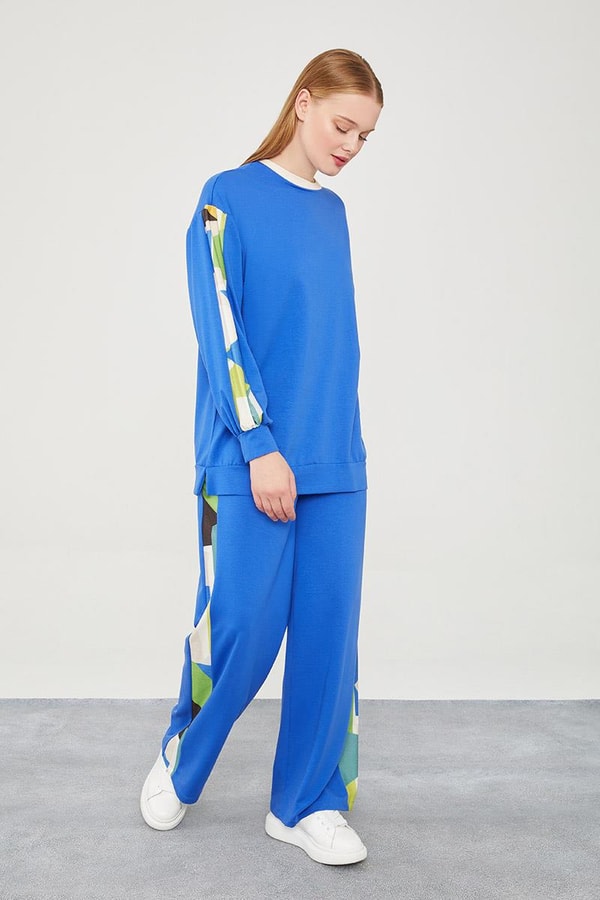 LevidorLevidor Saks Geometrik Desenli Spor Takım