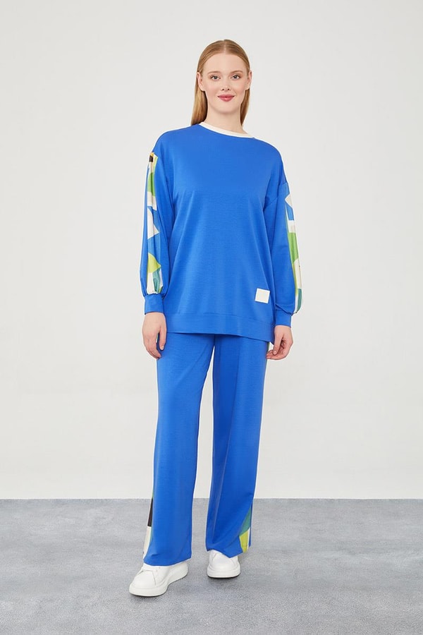 LevidorLevidor Saks Geometrik Desenli Spor Takım