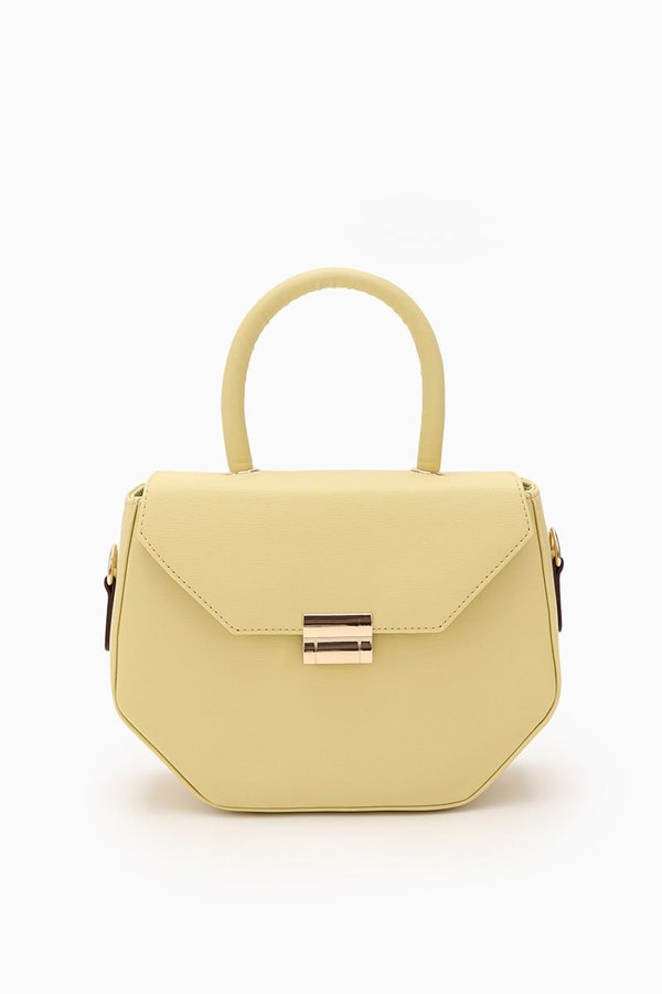 LevidorLevidor Sarı Geometrik Model El Çantası