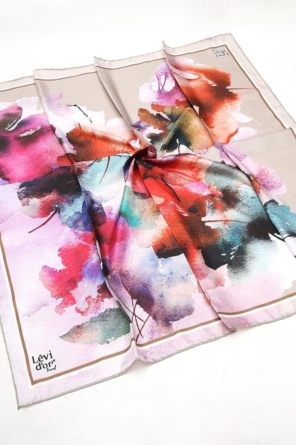 LevidorLevidor Şeker Pembe Trend Twill Eşarp