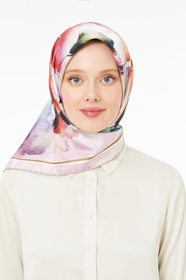 LevidorLevidor Şeker Pembe Trend Twill Eşarp