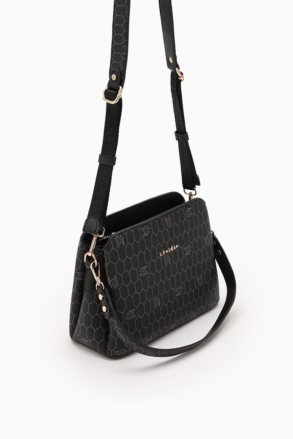 LevidorLevidor Siyah Ayarlanabilir Askılı El Çantası