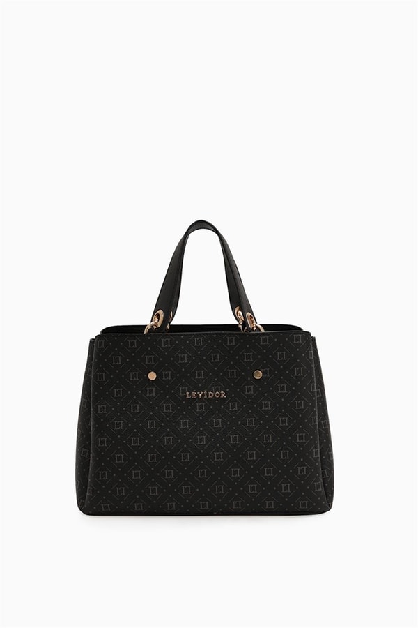 LevidorLevidor Siyah Baskılı Omuz Çantası