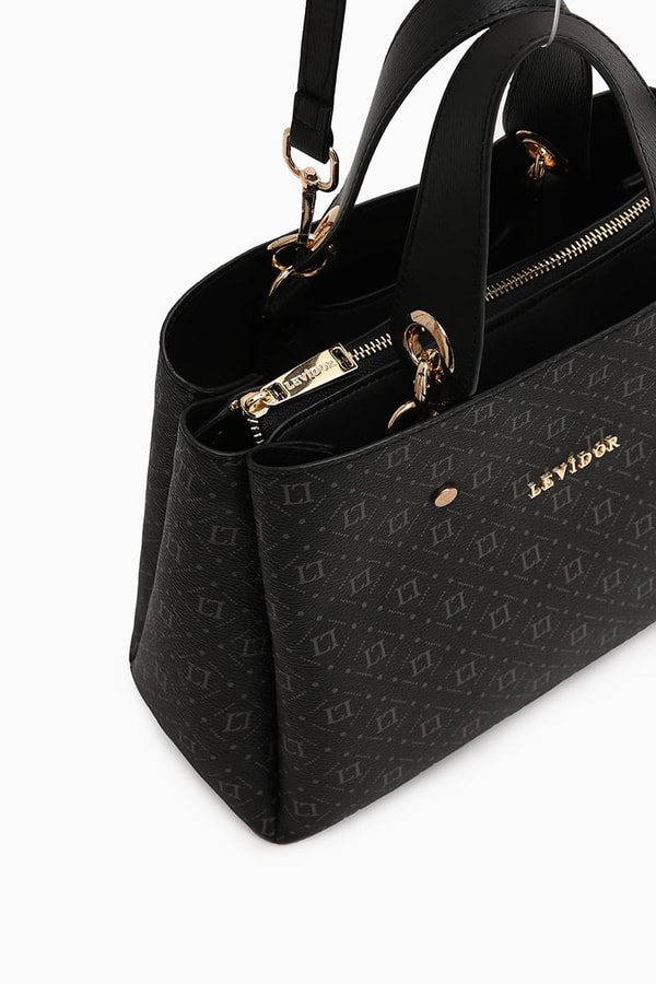 LevidorLevidor Siyah Baskılı Omuz Çantası