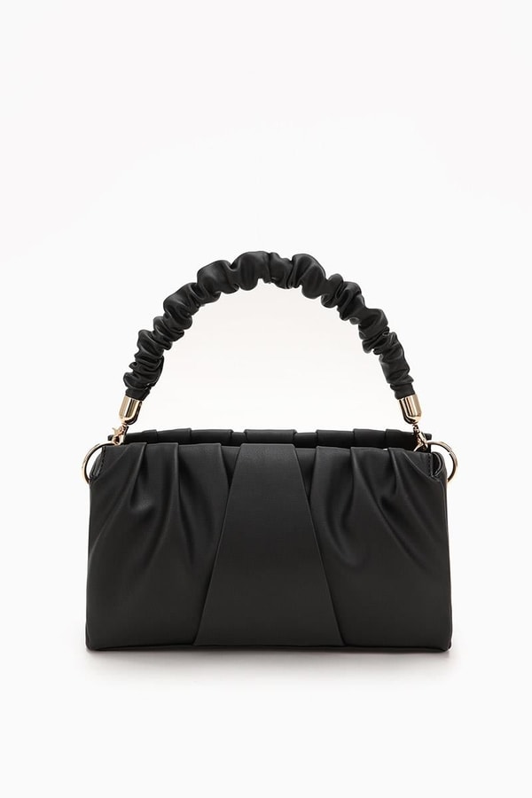 LevidorLevidor Siyah Büzgü Detaylı El Çantası