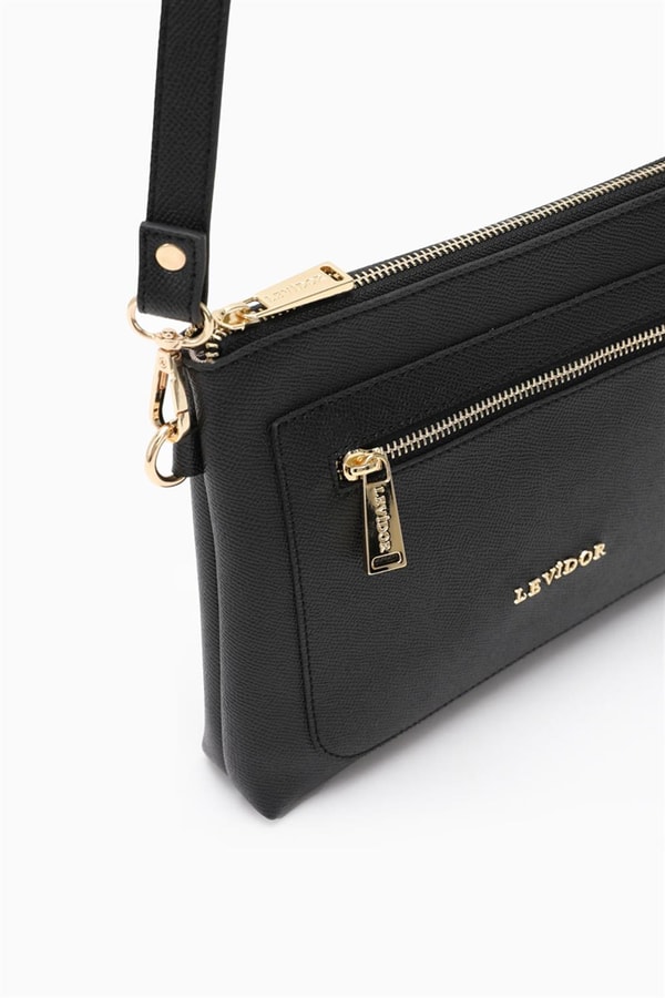 LevidorLevidor Siyah Çapraz Askılı Shopper Çanta