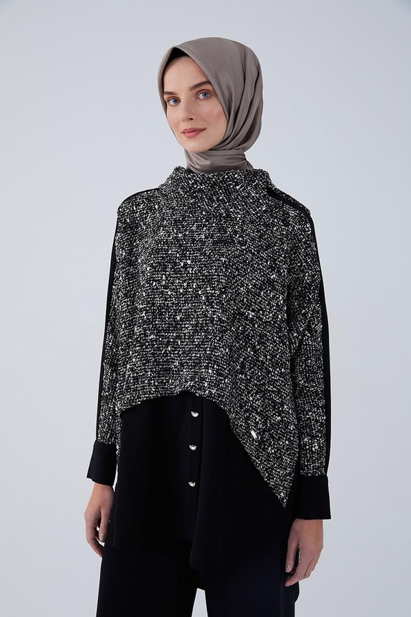 LevidorLevidor Siyah Cep Püskül Şeritli Gömlek Takım