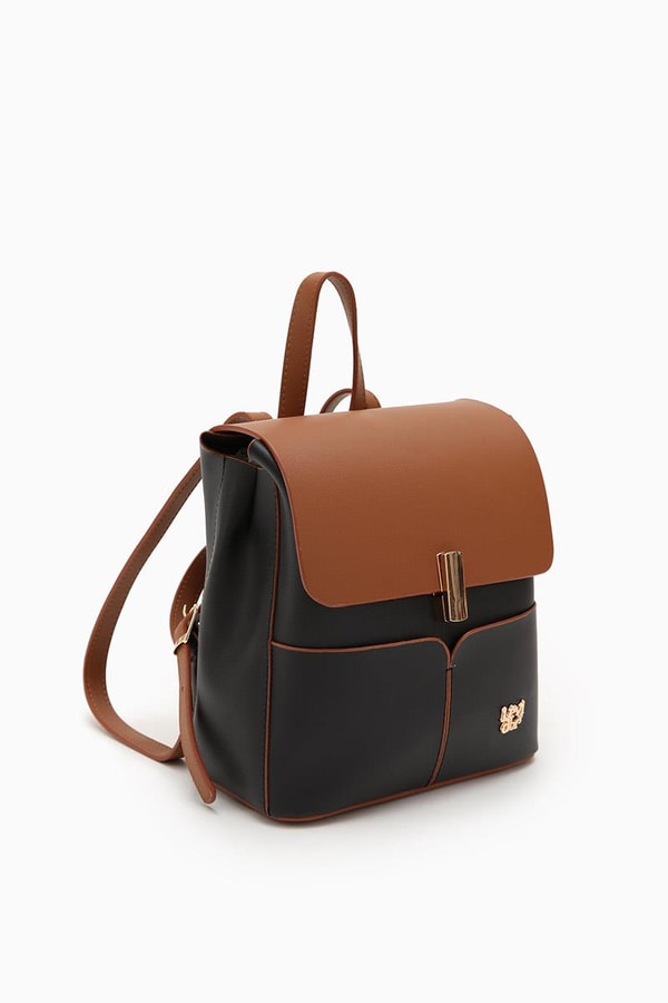 LevidorLevidor Siyah Çift Renkli Sırt Çantası