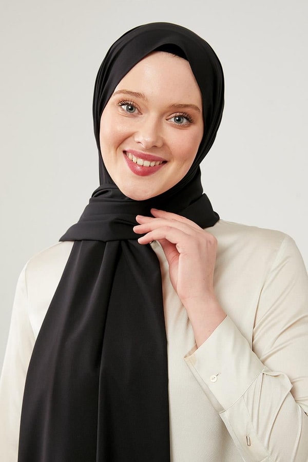 LevidorLevidor Siyah Düz Desen Elegance Şal