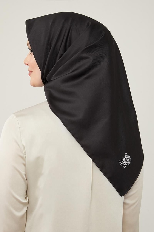 LevidorLevidor Siyah Düz Twill Eşarp