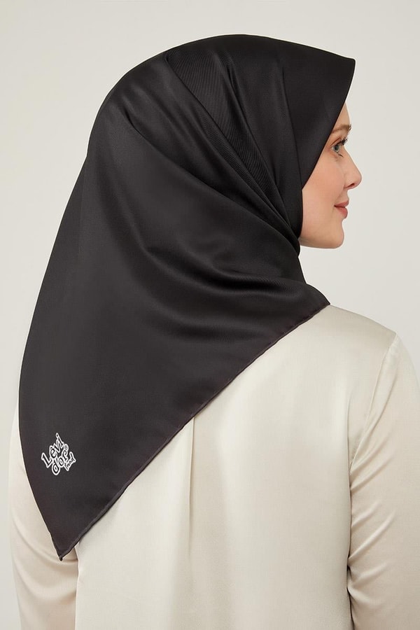 LevidorLevidor Siyah Düz Twill Eşarp