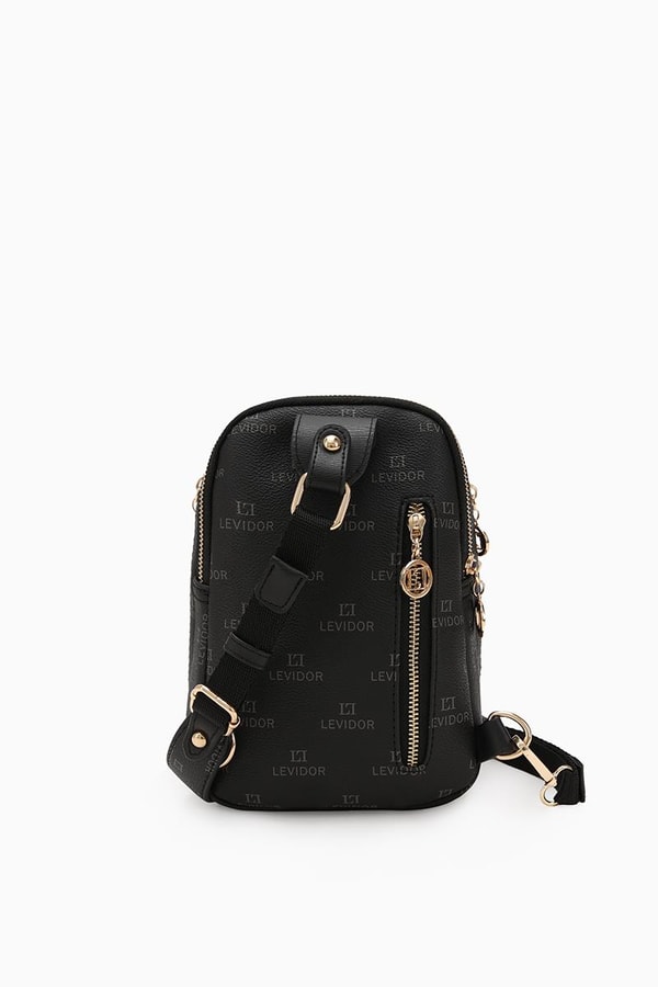 LevidorLevidor Siyah Empirme Baskılı Bady Bag Çanta