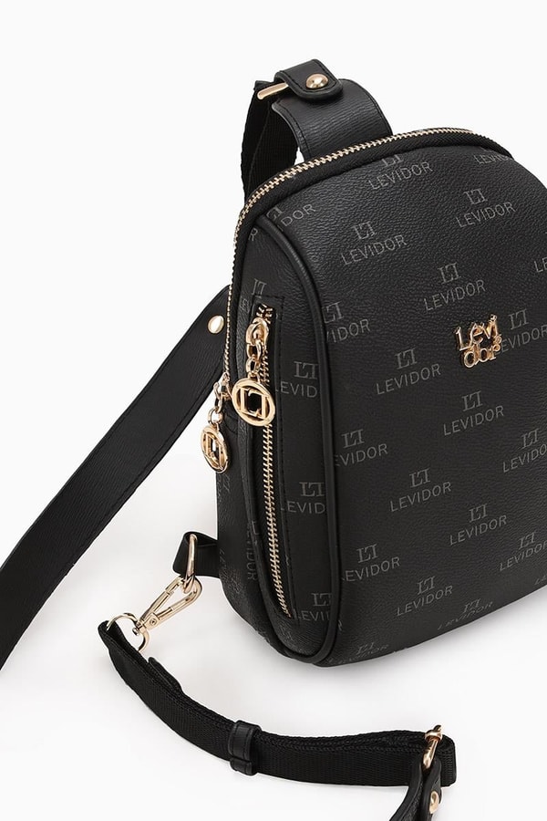 LevidorLevidor Siyah Empirme Baskılı Bady Bag Çanta